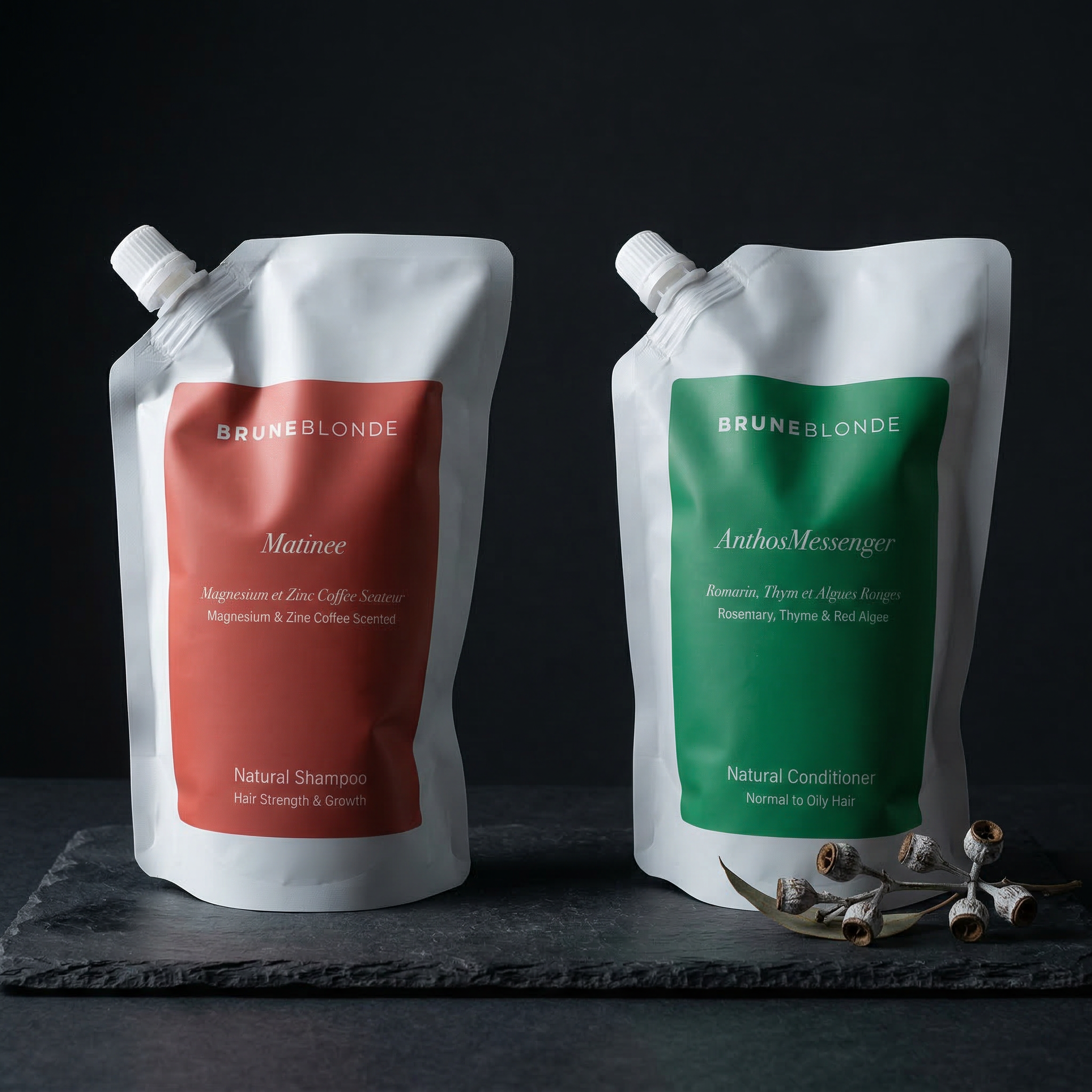 Matinee Shampoo & Anthos Conditioner | Bruneblonde Natural Haircare | 500ml Set