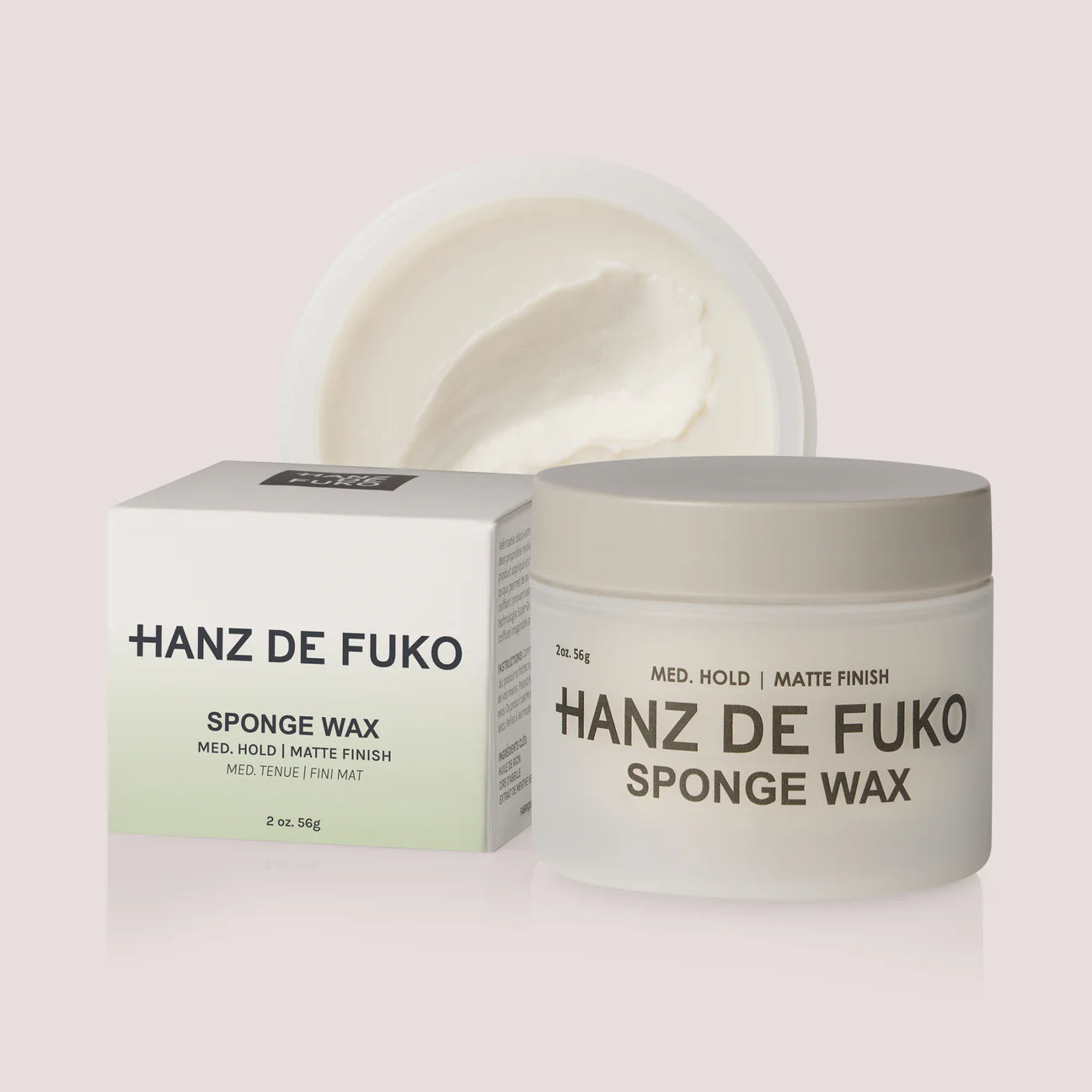 Sponge Wax: Hair Styler, Medium Hold, Matte Finish | Hanz De Fuko | 60ml