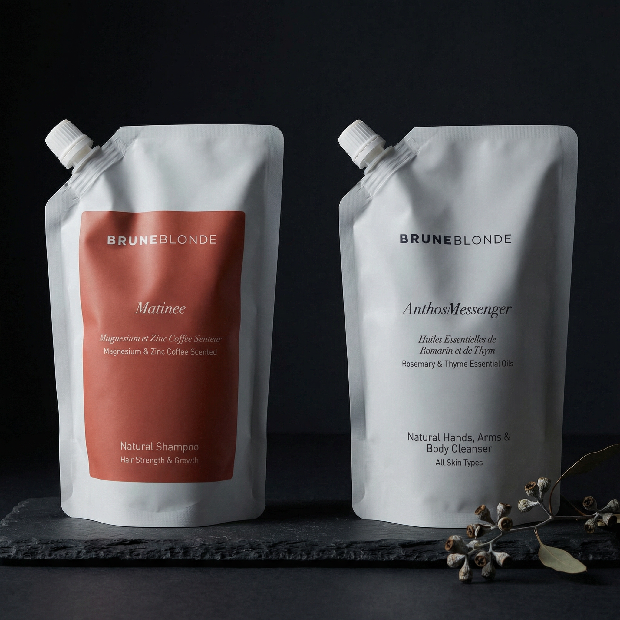 Matinee Shampoo & Anthos Body Wash | Bruneblonde Natural Haircare | 500ml Set